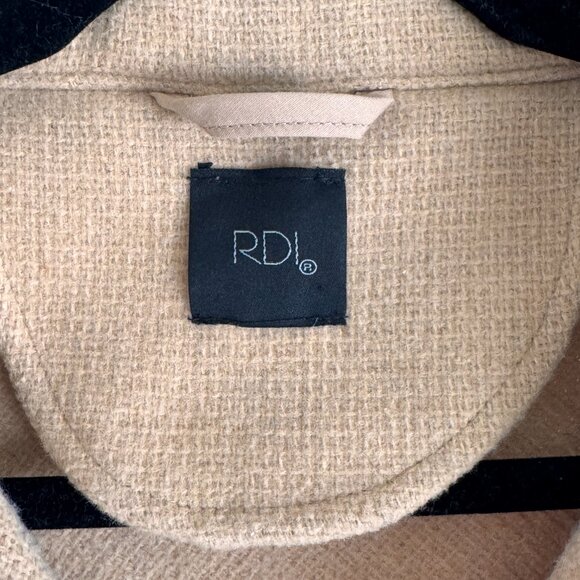 RDI Camel Button-Front Coat Jacket – Size M - Picture 3 of 7